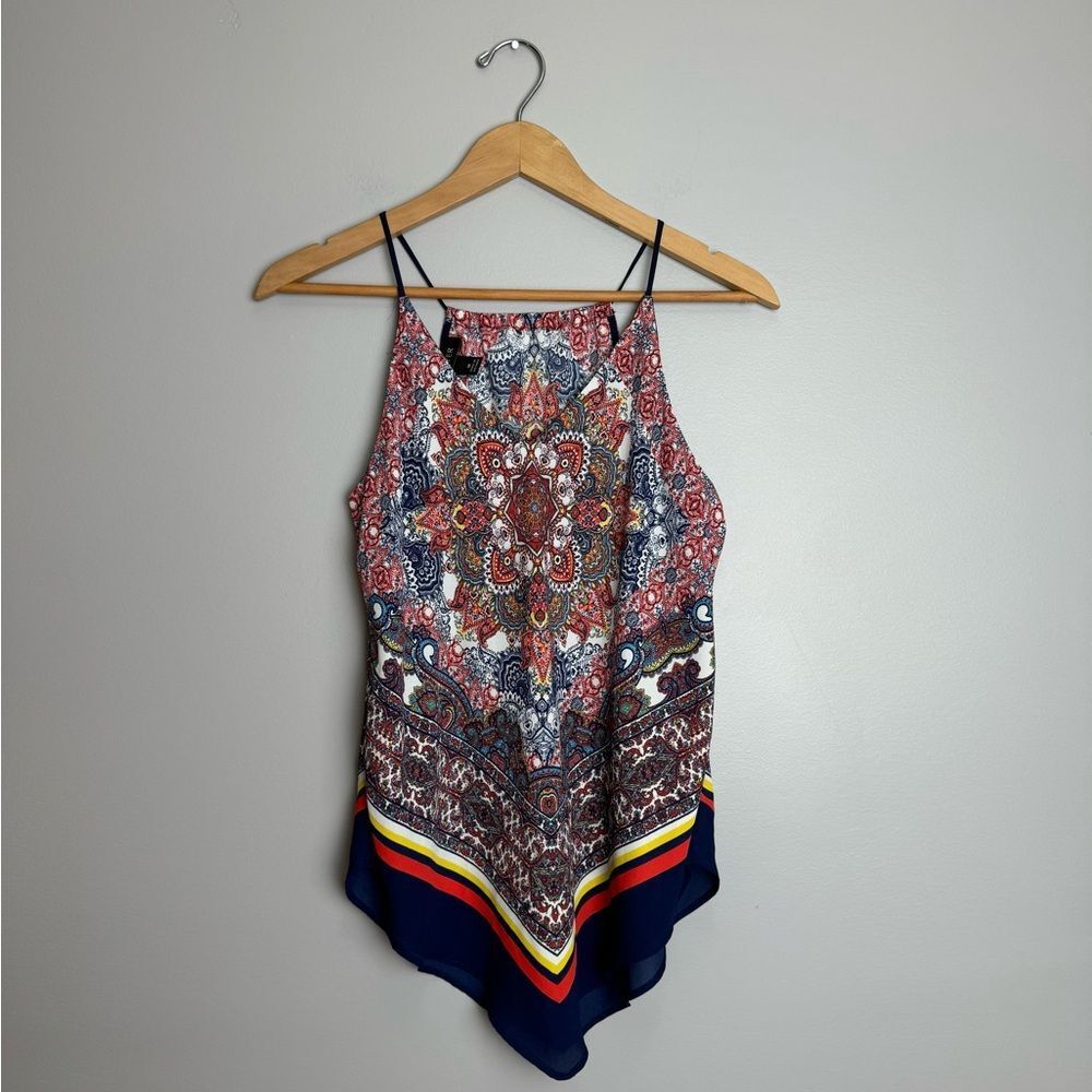 A. Byer paisley handkerchief spaghetti strap tank top/ camisole size m